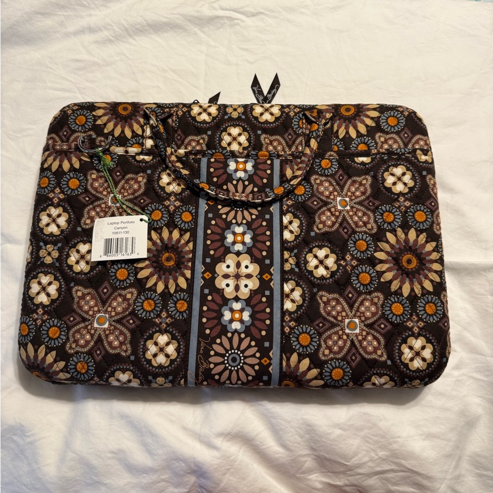 NWT Vera Bradley Canyon Laptop Portfolio Laptop Case Retired Pattern!
